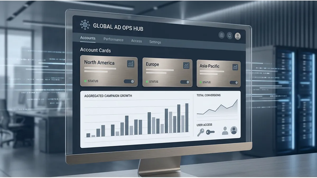 Google MCC dashboard for managing multiple Google Ads accounts